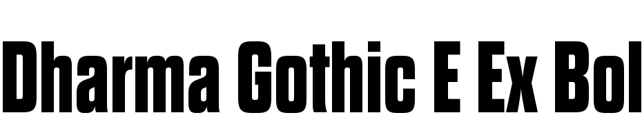 Dharma Gothic E Ex Bold cкачати шрифт безкоштовно